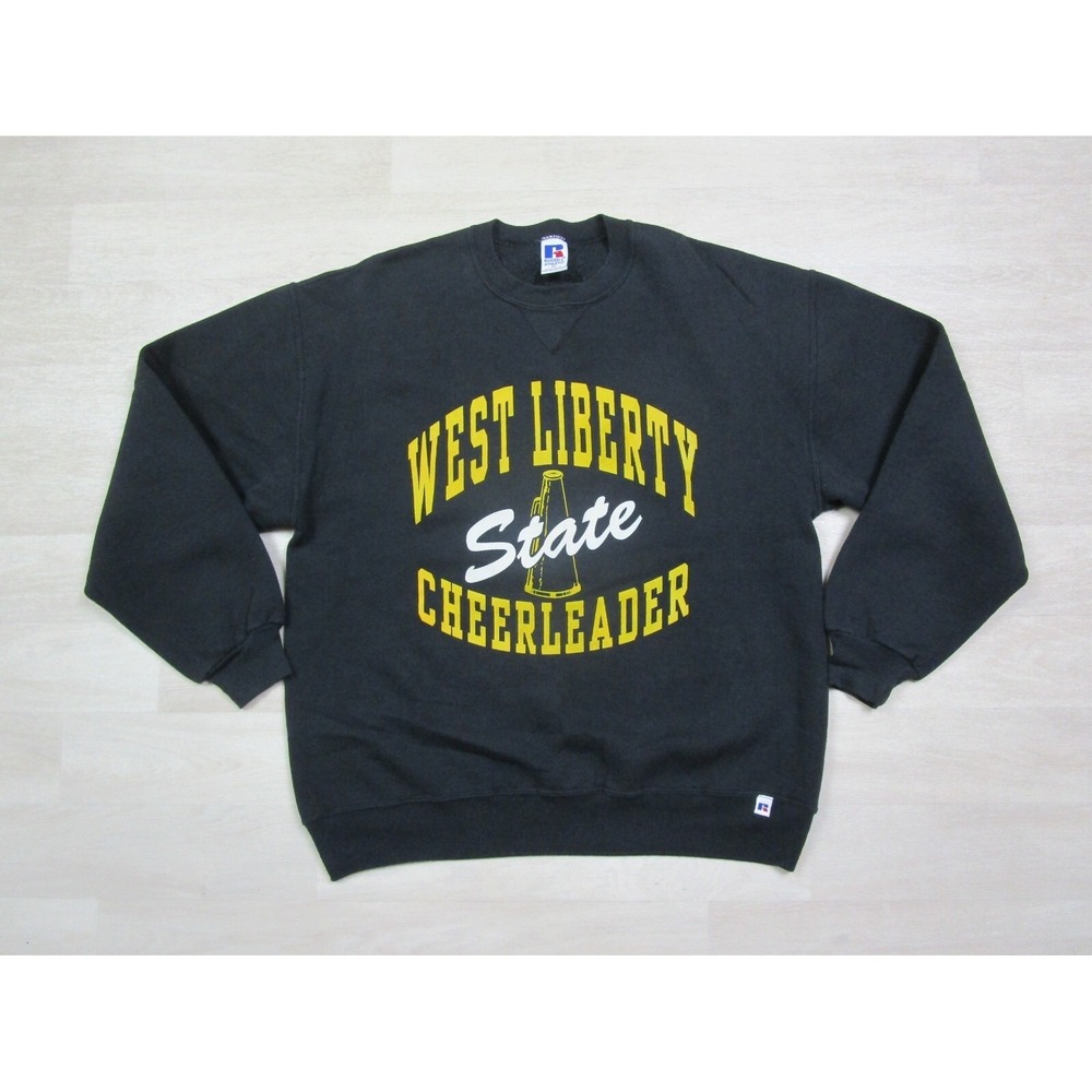 Russell Athletic Sweatshirt (XL) Vintage USA Made West Liberty State Cheerleader